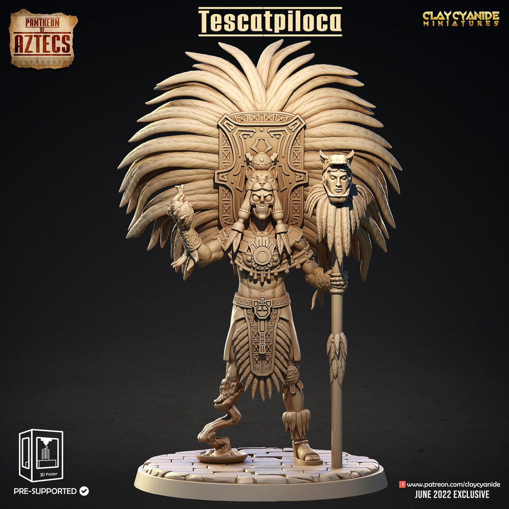 3D Printed Clay Cyanide Pantheon Of Aztecs Set Ragnarok D&D (Online Only)