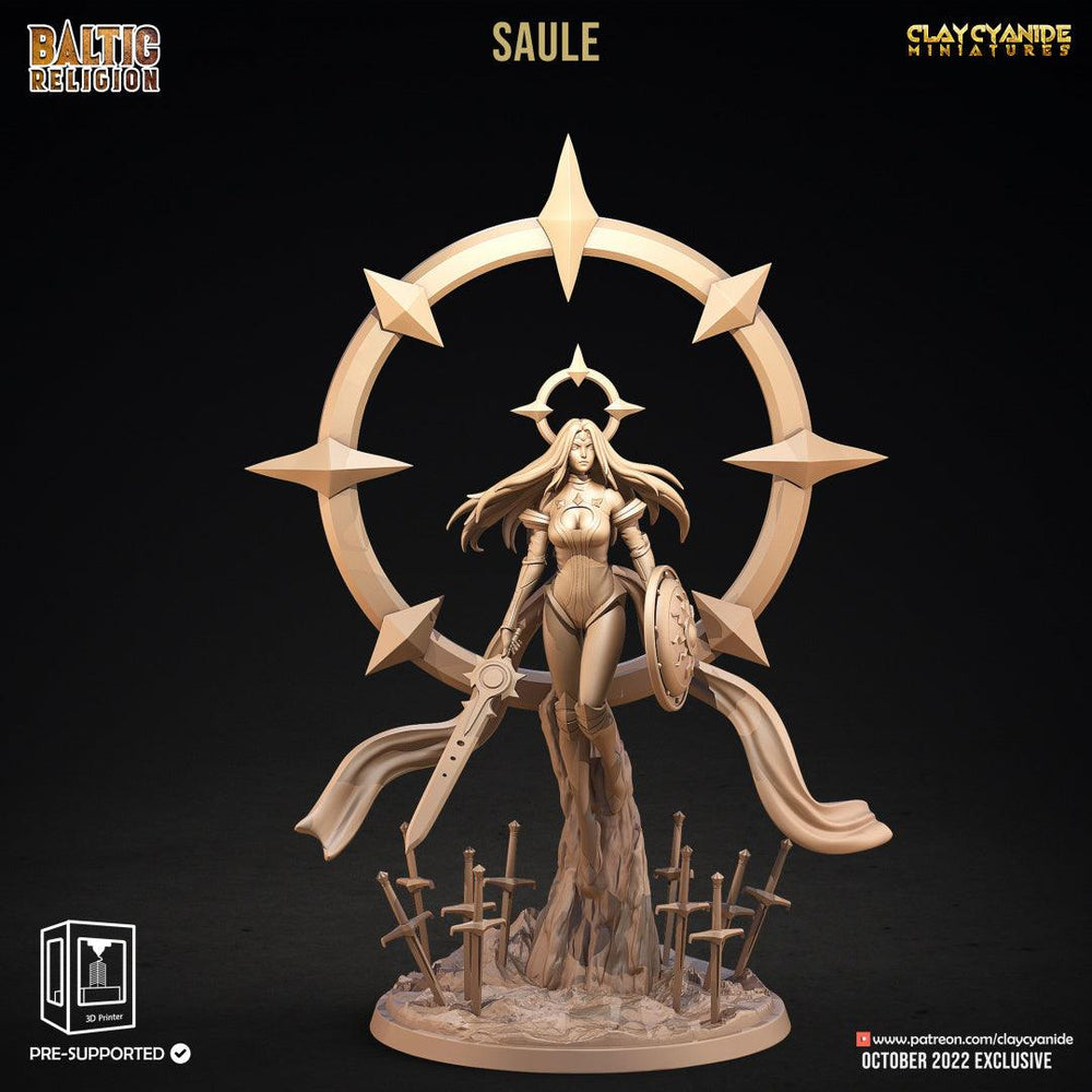 3D Printed Clay Cyanide Saule Baltic Religion 28mm-32mm Ragnarok D&D (Online Only)