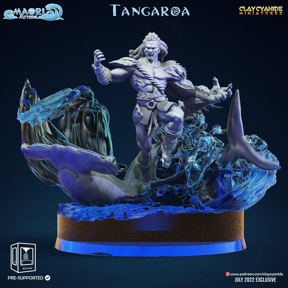 3D Printed Clay Cyanide Tangaroa Maori Mythos 28mm-32mm Ragnarok D&D (Online Only)