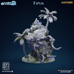 3D Printed Clay Cyanide Tipua Tree and Shell Set Maori Mythos 28mm-32mm Ragnarok D&D (Online Only)
