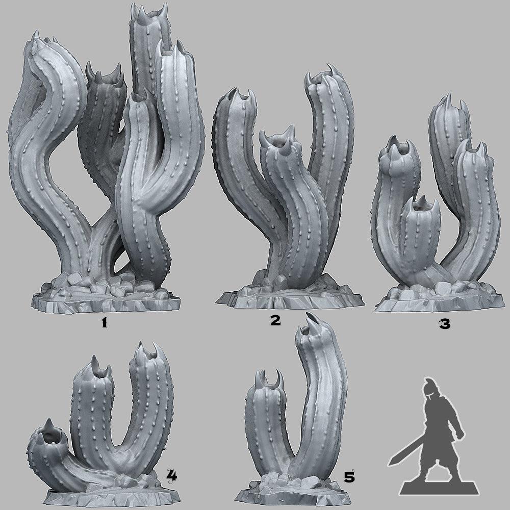 3D Printed Fantastic Plants and Rocks Carnivorous Cactus  28mm - 32mm D&D Wargaming (Online Only)