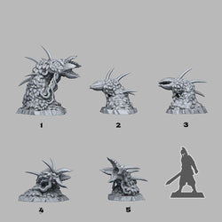3D Printed Fantastic Plants and Rocks Carnivorous Hedges 28mm - 32mm D&D Wargaming (Online Only)