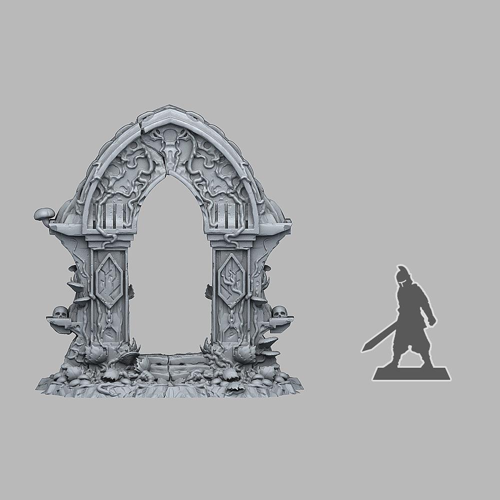 3D Printed Fantastic Plants and Rocks Magic Forest Gate 28mm - 32mm D&D Wargaming (Online Only)