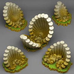 3D Printed Fantastic Plants and Rocks Pipe-organ Basalt 28mm - 32mm D&D Wargaming (Online Only)