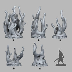 3D Printed Fantastic Plants and Rocks Slime Eruption 28mm - 32mm D&D Wargaming (Online Only)