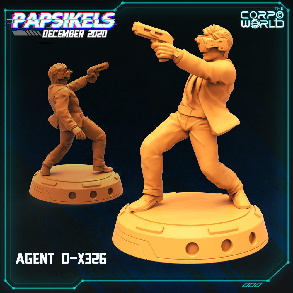 3D Printed Papsikels Agent D X326 28mm 32mm (Online Only)