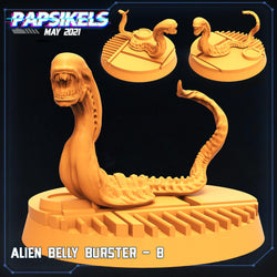 3D Printed Papsikels Alien Belly Bursters Set Aliens vs Humans 28mm 32mm (Online Only)