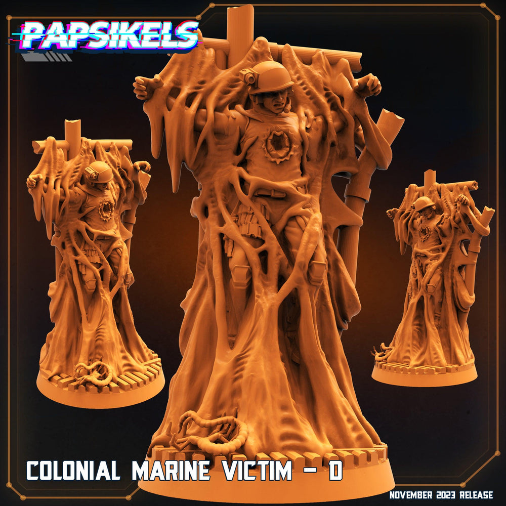 3D Printed Papsikels Colonial Marine Victim Set 28mm 32mm (Online Only)