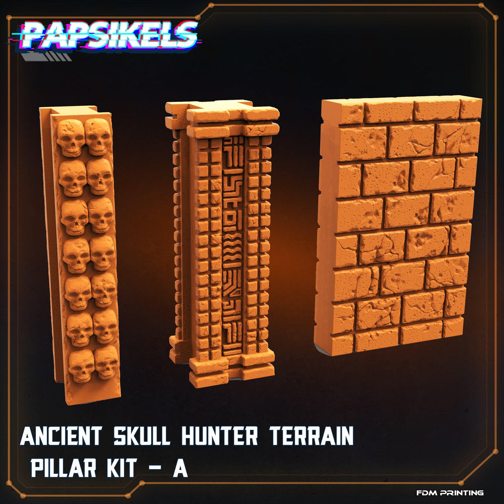 3D Printed Papsikels Cyberpunk Ancient Skull Hunter Modular Terrain - 28mm 32mm (Online Only)