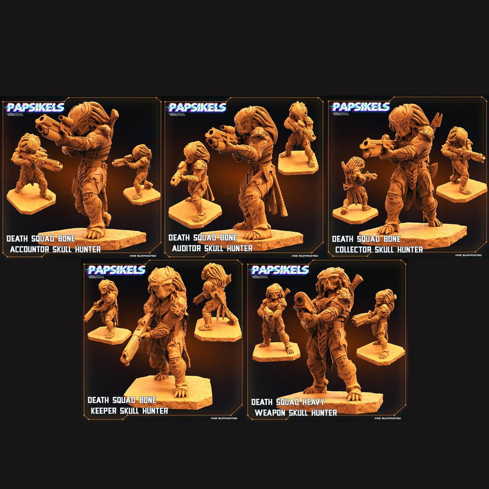 3D Printed Papsikels Cyberpunk Sci-Fi Death Squad Bone Set - 28mm 32mm (Online Only)