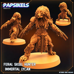 3D Printed Papsikels Cyberpunk Sci-Fi Feral Vixen Skull Hunter Set - 28mm 32mm (Online Only)
