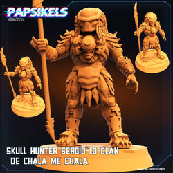 3D Printed Papsikels Cyberpunk Sci-Fi Skull Hunter Sergio Lo Clan Choke Set - 28mm 32mm (Online Only)