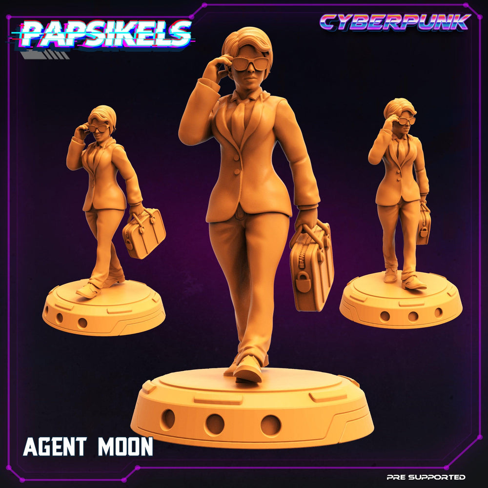 3D Printed Papsikels Cyberpunk Sci-Fi The Corpo World Agents Set - 28mm 32mm (Online Only)