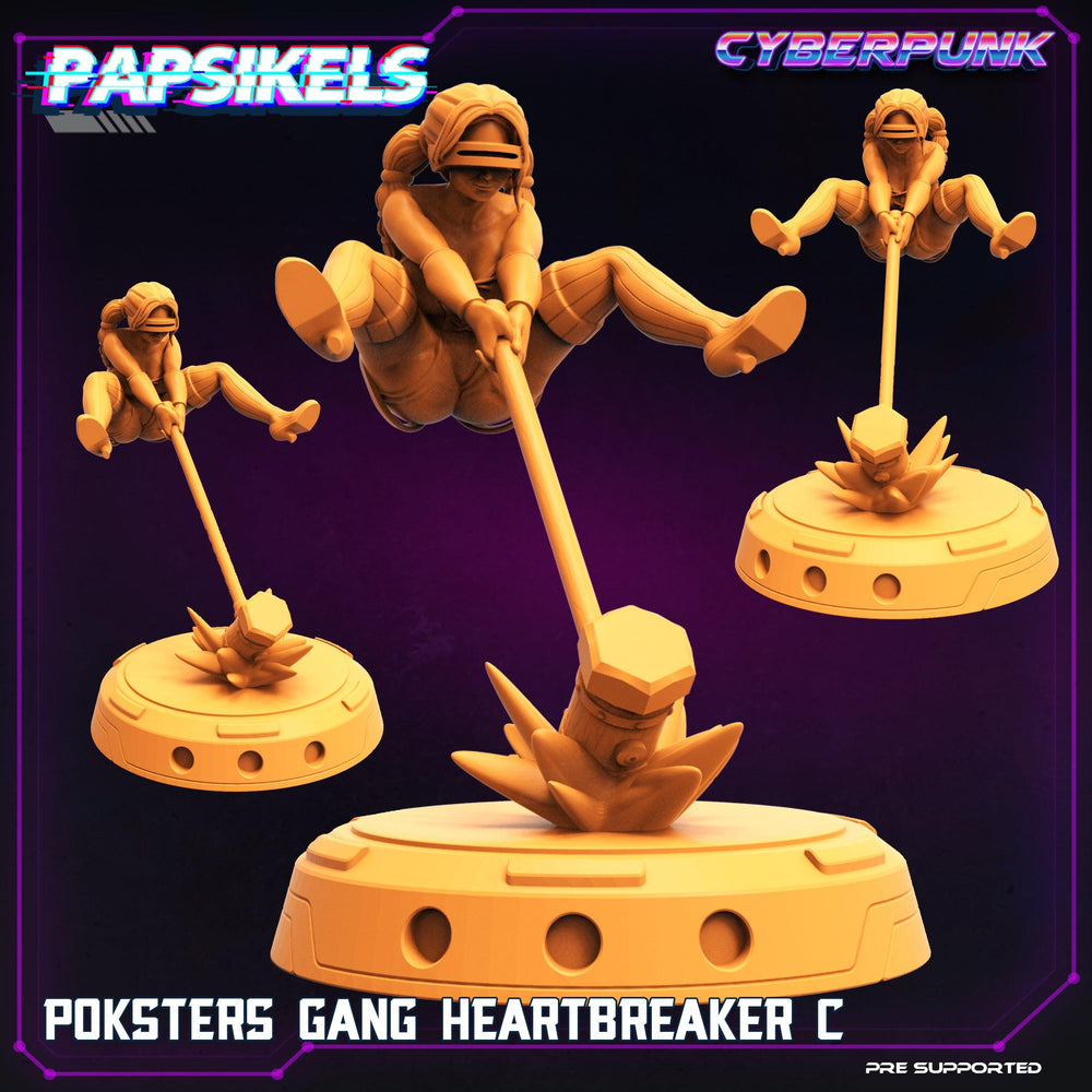 3D Printed Papsikels Cyberpunk The Corpo World Poksters Gang Set - 28mm 32mm (Online Only)