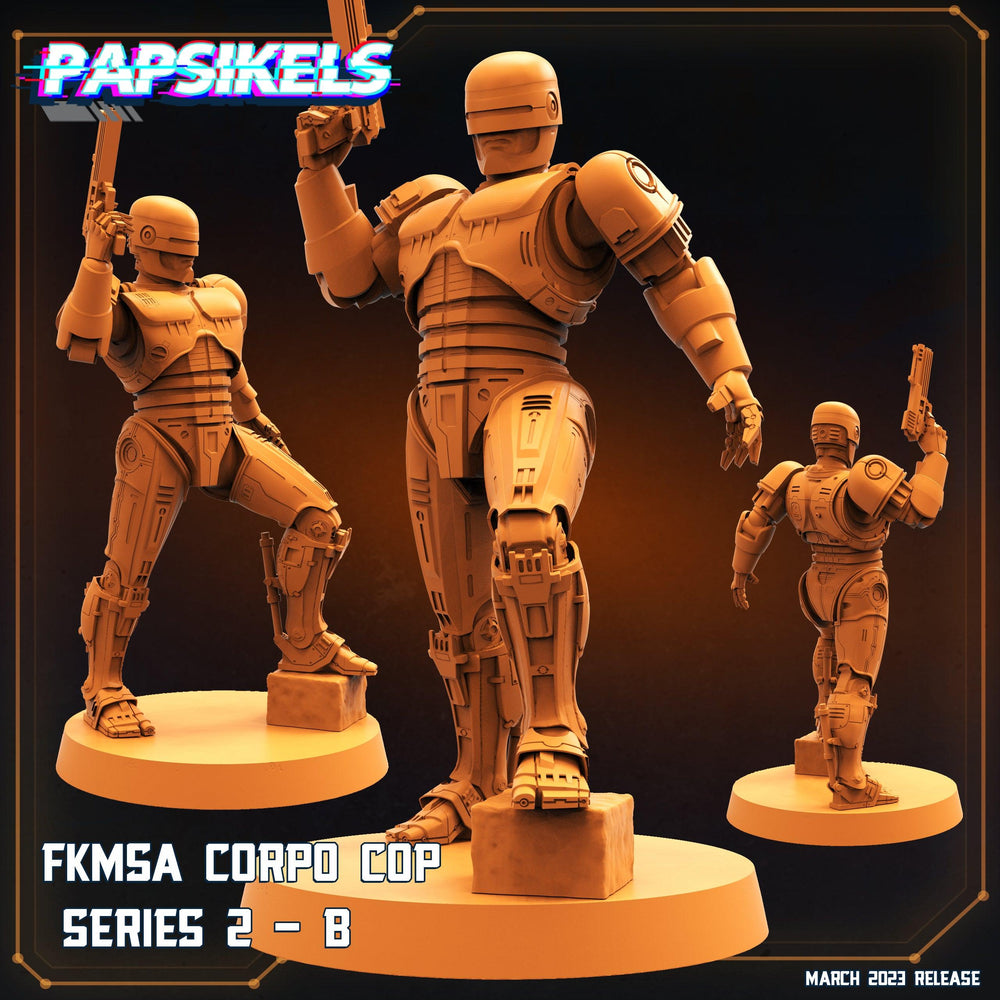 3D Printed Papsikels - Fkmsa Corpo Cop Series 2 Set - 28mm 32mm (Online Only)