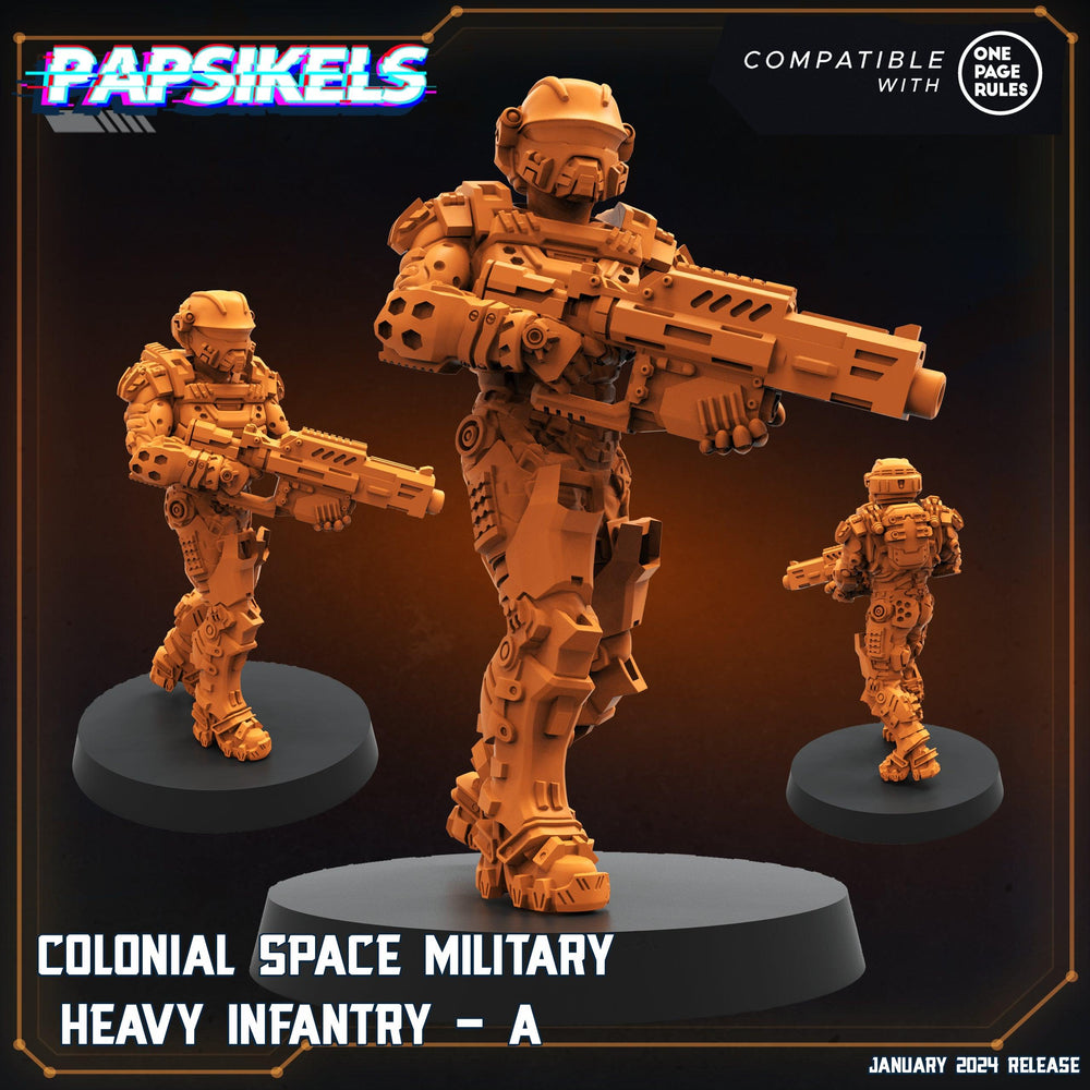 3D Printed Papsikels Human Offence Force Armored Troopers Set Dropship Troopers 28mm 32mm (Online Only)