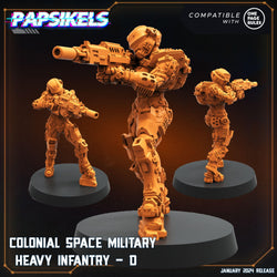 3D Printed Papsikels Human Offence Force Armored Troopers Set Dropship Troopers 28mm 32mm (Online Only)