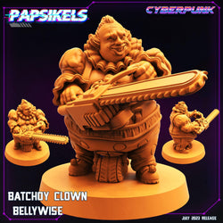 3D Printed Papsikels July 2023 - Cyberpunk Batchoy Clown Set 28mm 32mm (Online Only)