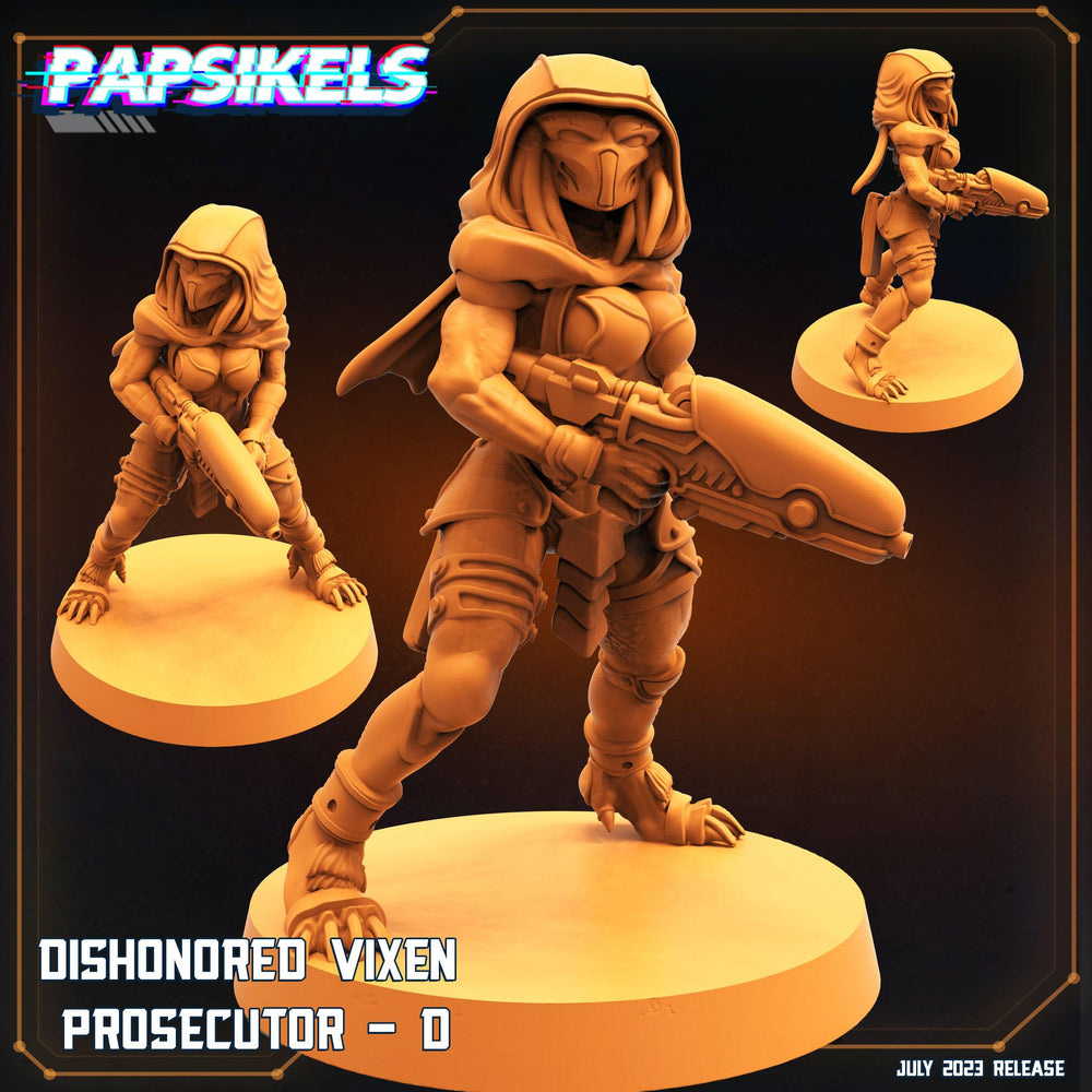 3D Printed Papsikels July 2023 - Xeno Wars Dishonored Vixen Persecutor Squad Set 28mm 32mm (Online Only)