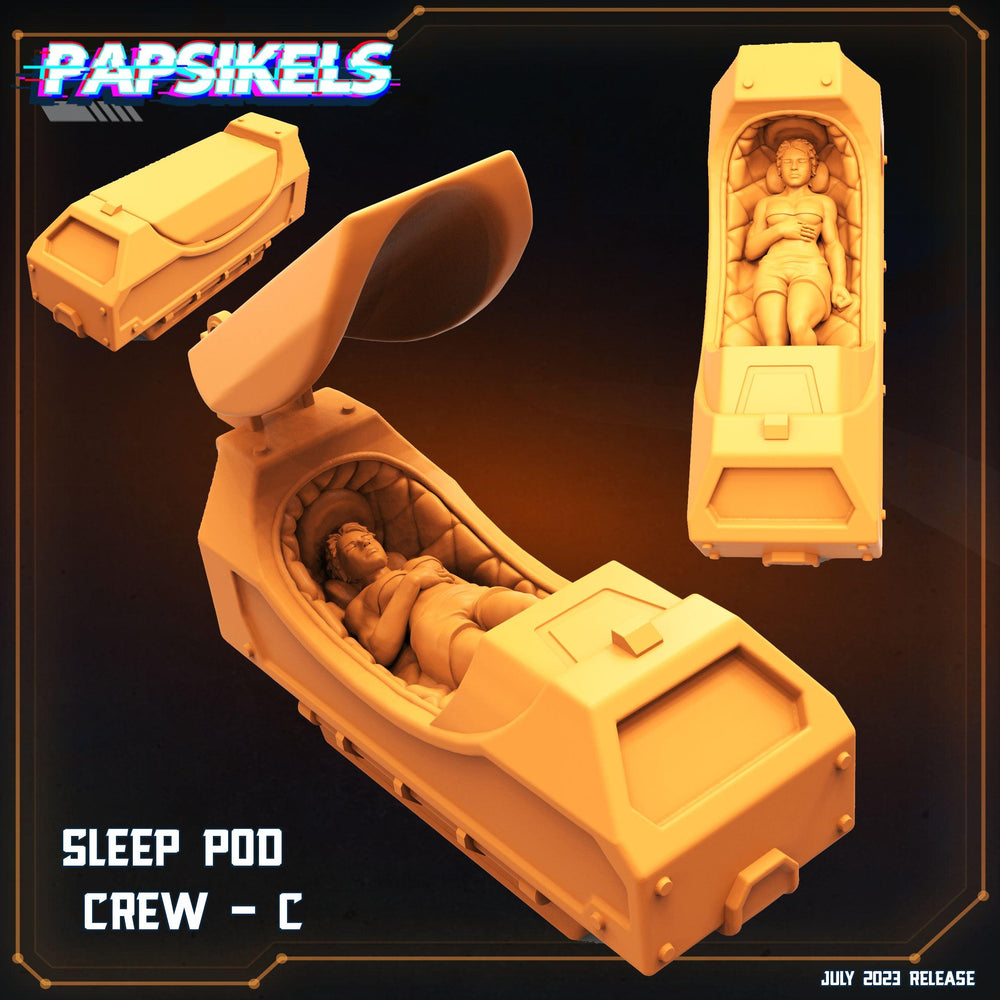 3D Printed Papsikels July 2023 - Xeno Wars Hybernating Station Set 28mm 32mm (Online Only)