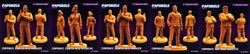 3D Printed Papsikels May 2023 Cyberpunk Corporate Counter Intel Set 28mm 32mm (Online Only)