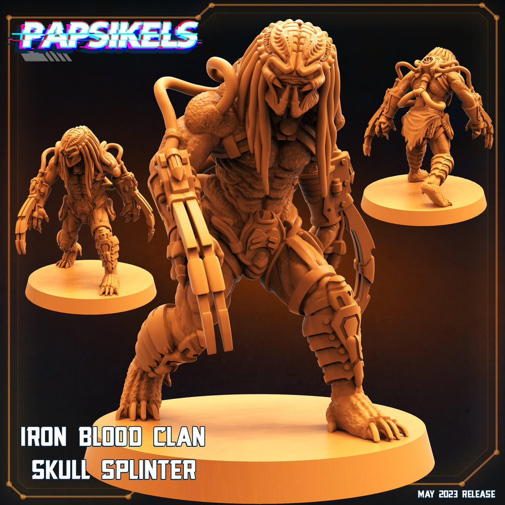 3D Printed Papsikels May 2023 Scifi - Star Entrance - Into The Multi World Set Iron Blood Clan Skull Set 28mm 32mm (Online Only)