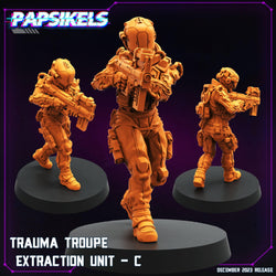 3D Printed Papsikels Trauma Troupe Extraction Unit Set January 2024 Cyberpunk 28mm 32mm (Online Only)