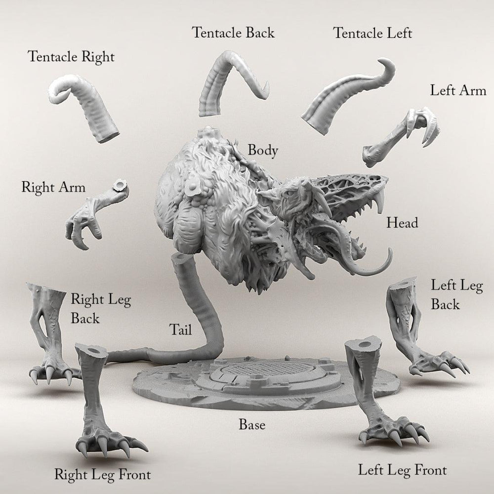 3D Printed Print your Monster Giant Mutant Rat 28 32mm D&D (Online Only)