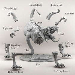 3D Printed Print your Monster Giant Mutant Rat 28 32mm D&D (Online Only)