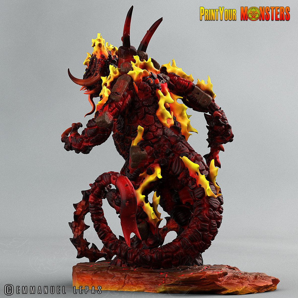 3D Printed Print Your Monsters Balgorn Devil Depths Of Choas Confronting The Abyss 28mm - 32mm D&D Wargaming (Online Only)