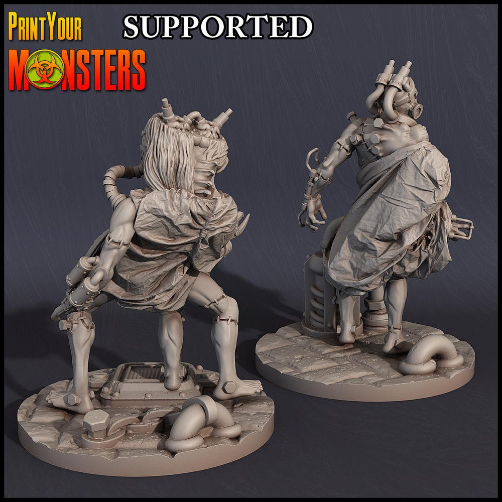 3D Printed Print Your Monsters Cyber Patients Horrifying Laboratory Pack 28mm - 32mm D&D Wargaming (Online Only)