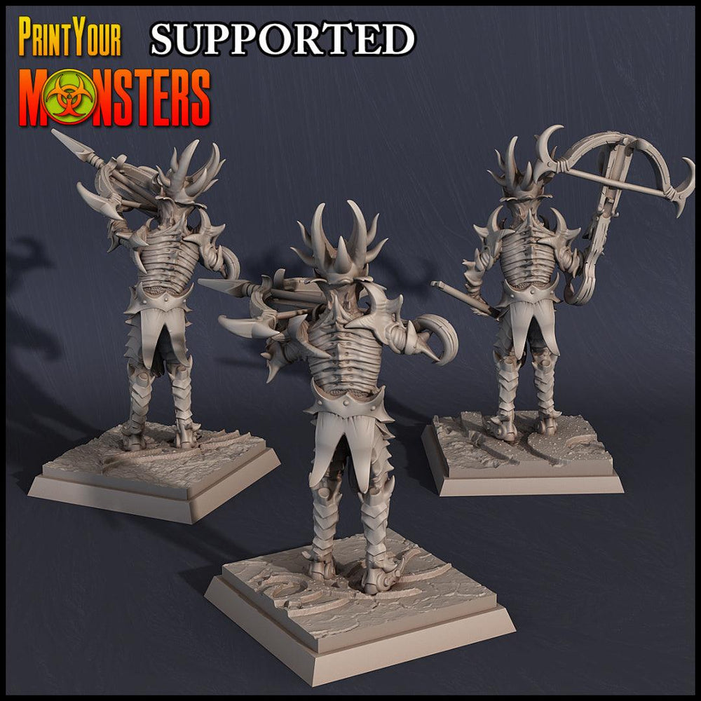 3D Printed Print Your Monsters Dark Elves Crossbowman Set 28mm - 32mm D&D Wargaming (Online Only)