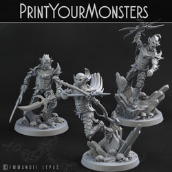 3D Printed Print Your Monsters Dark Elves Full Army Set 28mm - 32mm D&D Wargaming (Online Only)