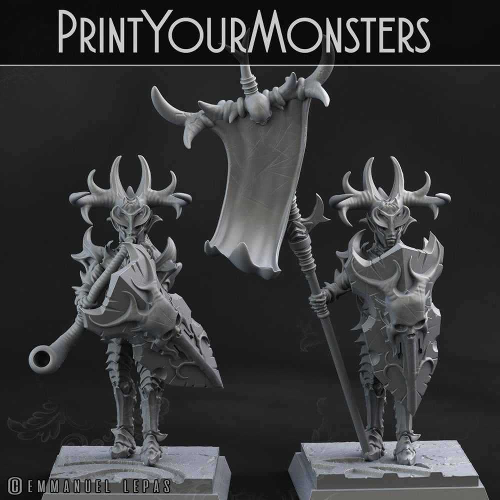 3D Printed Print Your Monsters Dark Elves Full Army Set 28mm - 32mm D&D Wargaming (Online Only)