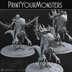 3D Printed Print Your Monsters Dark Elves Rider Set A 28mm - 32mm D&D Wargaming (Online Only)