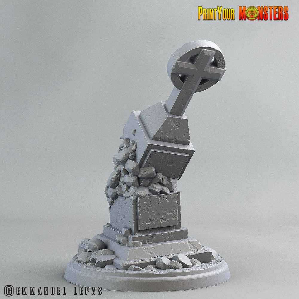 3D Printed Print Your Monsters Graveyard Mimic The Living Graveyard 28mm - 32mm D&D Wargaming (Online Only)