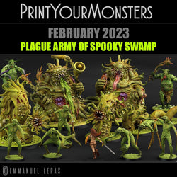 3D Printed Print Your Monsters Greater Pestilent Demon Giant Plague Demon Plague Army Of Spooky Swamp Set 28mm - 32mm D&D Wargaming (Online Only)