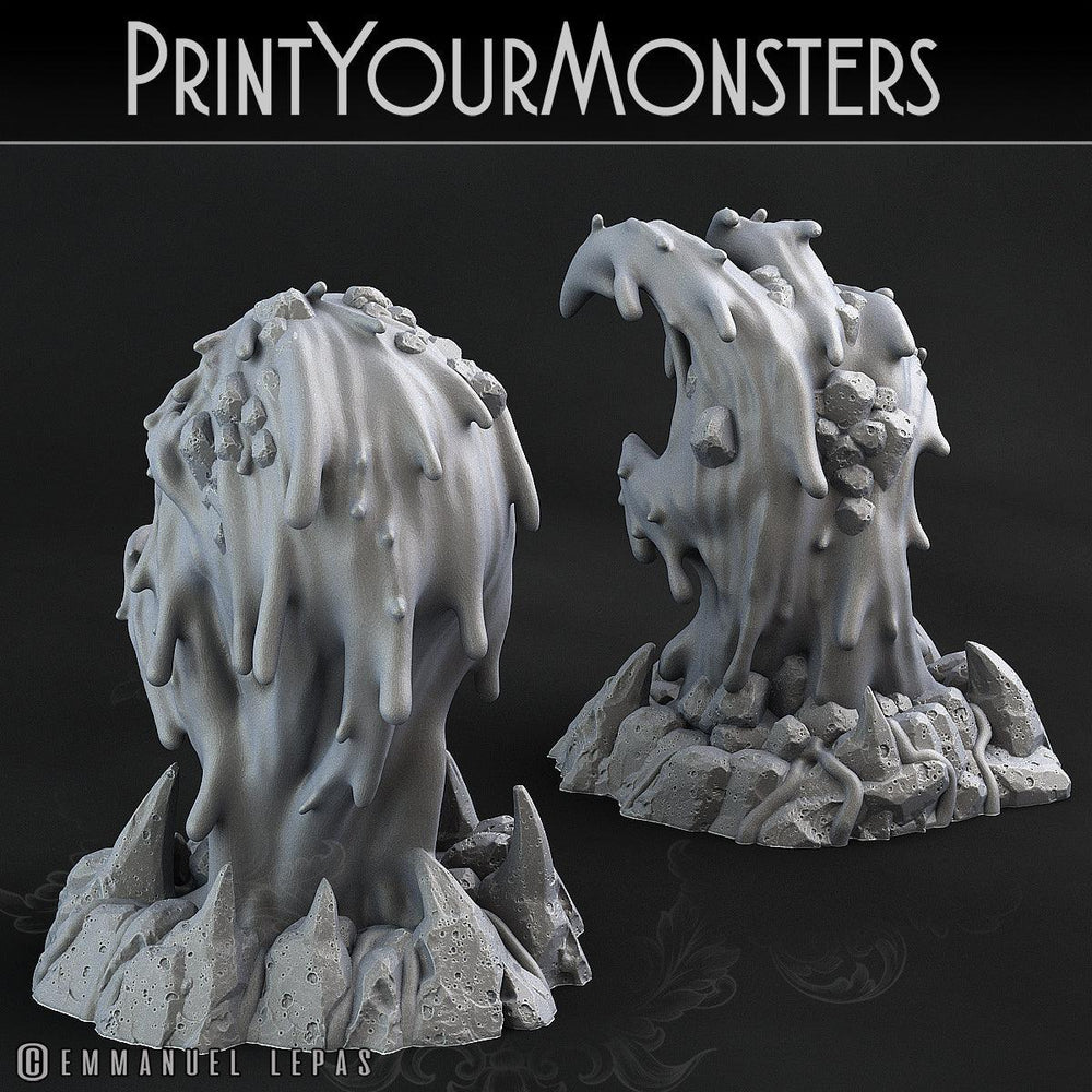 3D Printed Print Your Monsters Infernal Magma Skull and Hand 28mm - 32mm D&D Wargaming (Online Only)