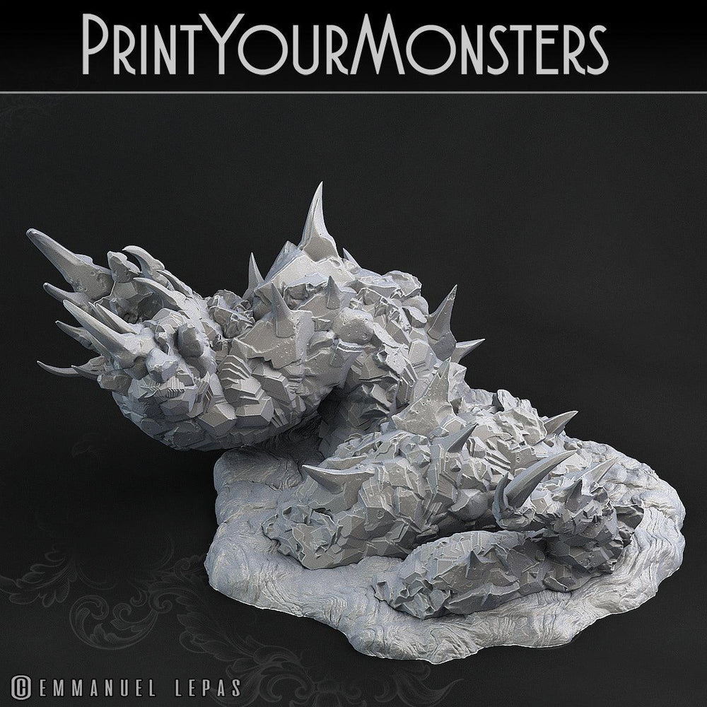 3D Printed Print Your Monsters Lava Worm Total Worms 2 Set 28mm - 32mm D&D Wargaming (Online Only)