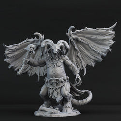 3D Printed Print Your Monsters Orcus Demon 28mm - 32mm D&D Wargaming (Online Only)