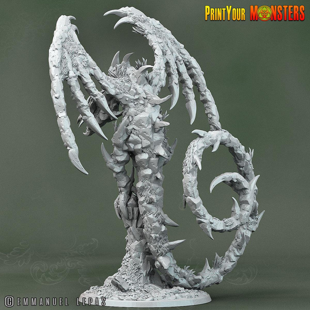 3D Printed Print Your Monsters Rock Dragon Rock Monsters From Magic Valley Set 28mm - 32mm D&D Wargaming (Online Only)