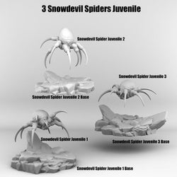 3D Printed Print Your Monsters Snowdevil Spiders Juvenile 28mm - 32mm D&D Wargaming (Online Only)