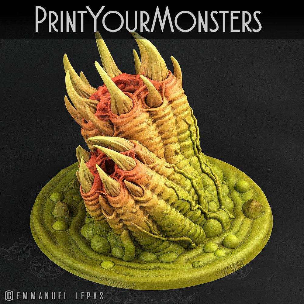3D Printed Print Your Monsters Total Worms 2 Set 28mm - 32mm D&D Wargaming (Online Only)