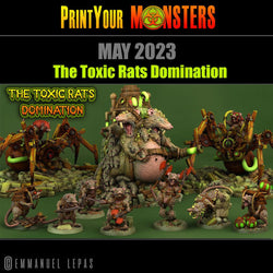 3D Printed Print Your Monsters Toxic Rat Soldiers The Toxic Rats Domination Set 28mm - 32mm D&D Wargaming (Online Only)