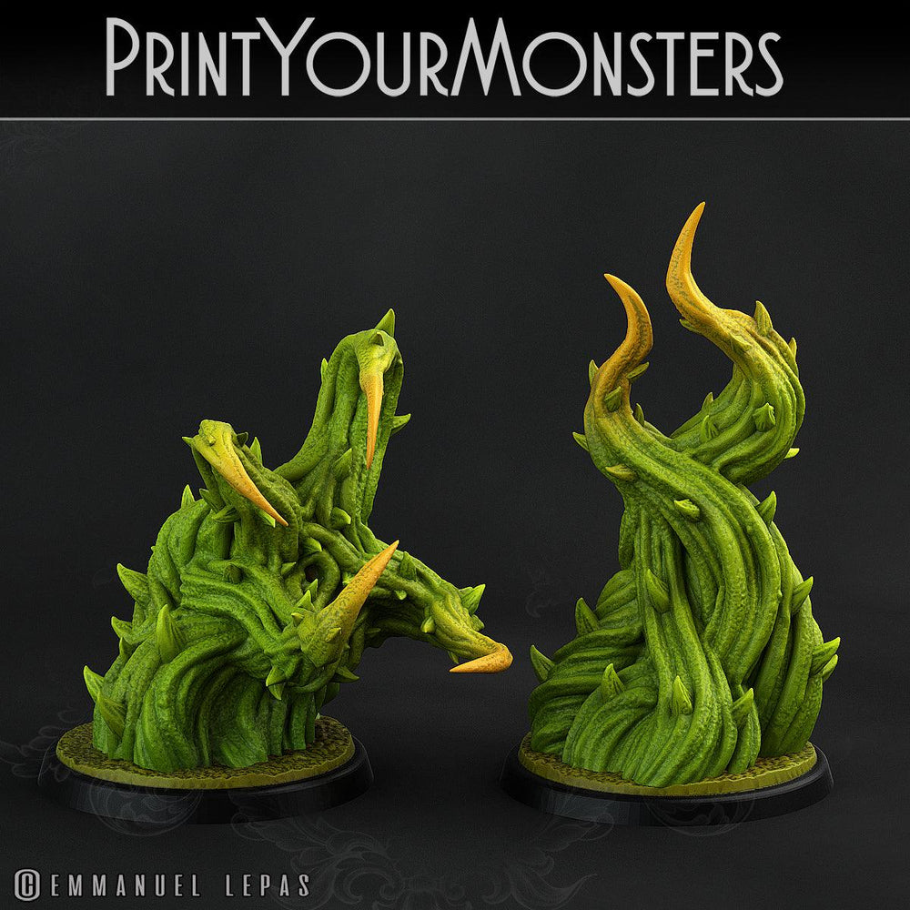 3D Printed Print Your Monsters Whipfang Vines Carniflora Jungle Predators 28mm - 32mm D&D Wargaming (Online Only)