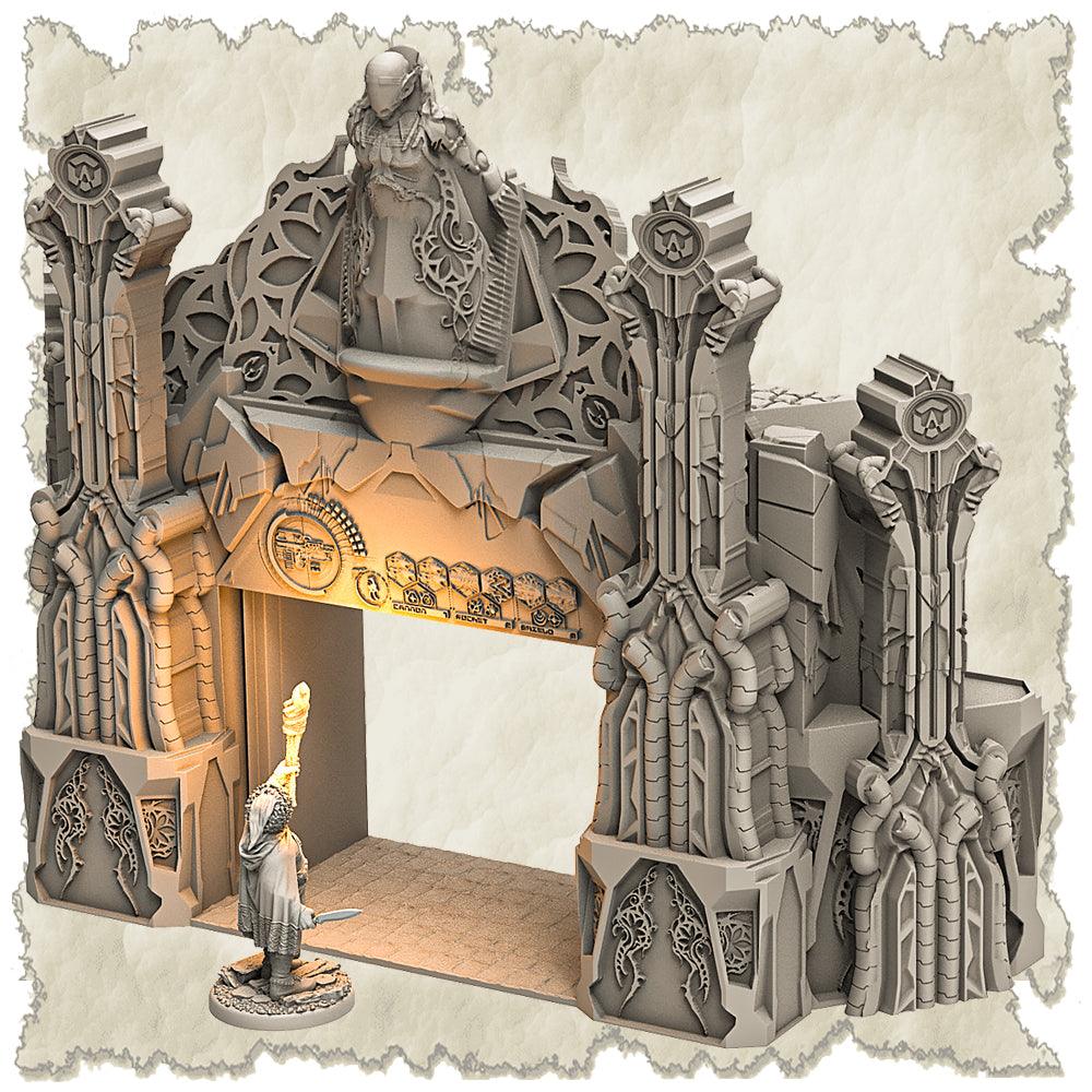 3D Printed SAWANT3D Abandoned Base of Space Elves Set 28 32mm Ragnarok d&d (Online Only)