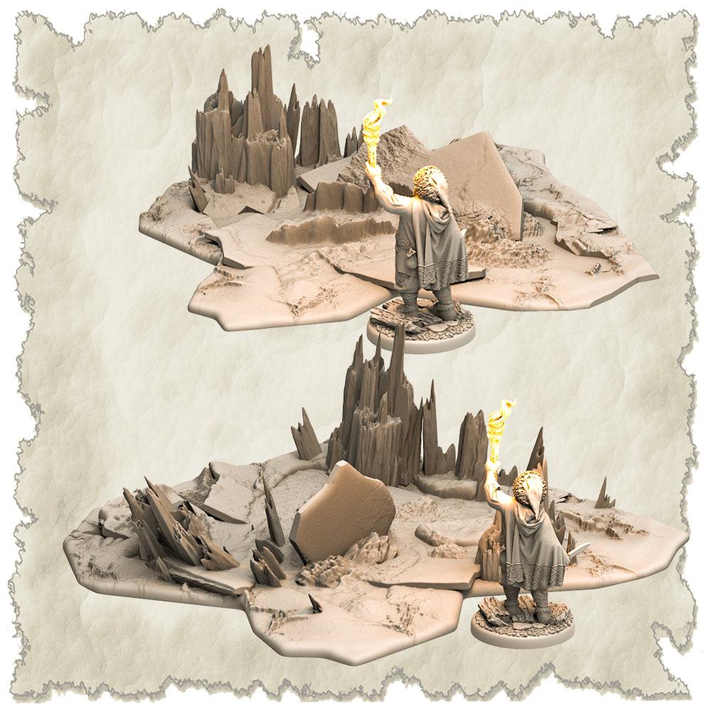 3D Printed SAWANT3D Frosty Land Set 28 32mm Ragnarok d&d (Online Only)