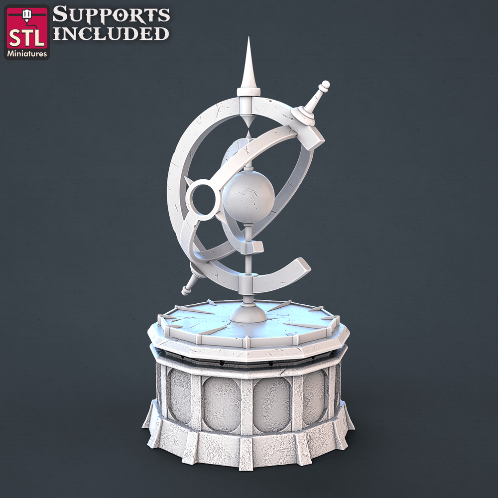 3D Printed STL Miniatures Astronomer Set 28mm - 32mm War Gaming D&D (Online Only)