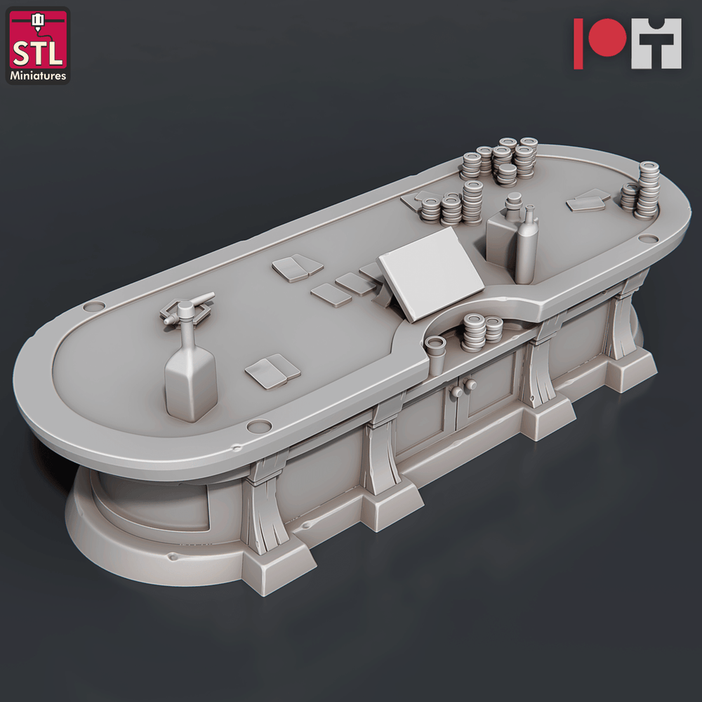 3D Printed STL Miniatures Casino 28 - 32mm War Gaming D&D (Online Only)