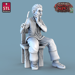 3D Printed STL Miniatures Classroom Set Fantasy NPC 2 | 28 - 32mm War Gaming D&D (Online Only)